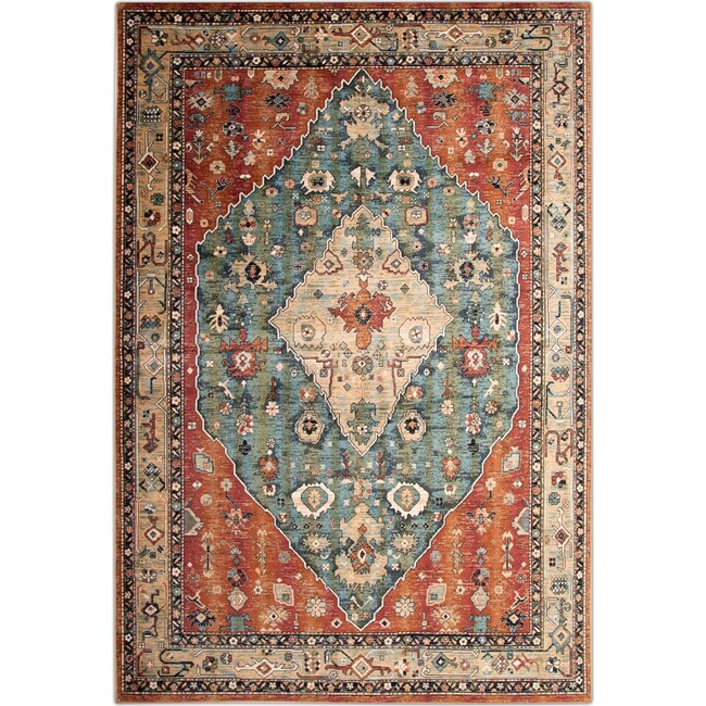 Rugs - Sonoma Area Rug - Aqua and Celadon