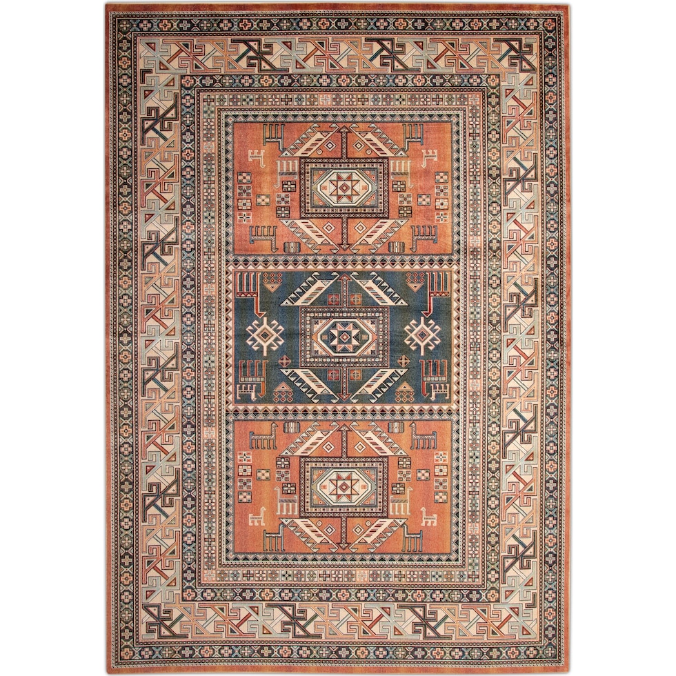 sonoma aqua copper aqua and copper area rug  x    