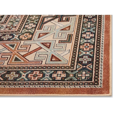 Sonoma Area Rug - Aqua and Copper