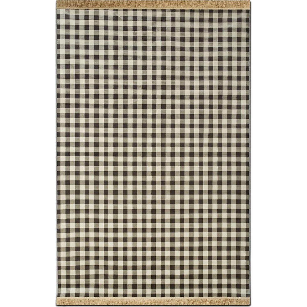 sonoma black white black and white area rug ' x '   