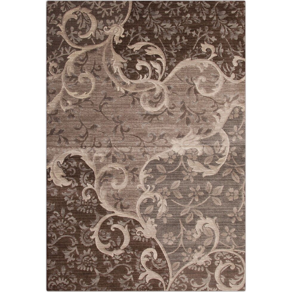 sonoma chocolate gray dark brown area rug ' x '   