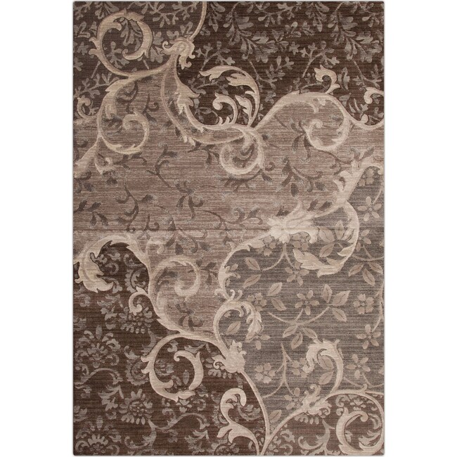Rugs - Sonoma Area Rug - Chocolate and Gray
