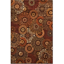 sonoma tyler red beige sage chocolate area rug  x    