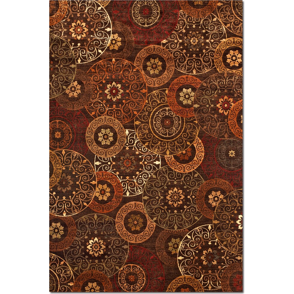 sonoma tyler red beige sage chocolate area rug  x    