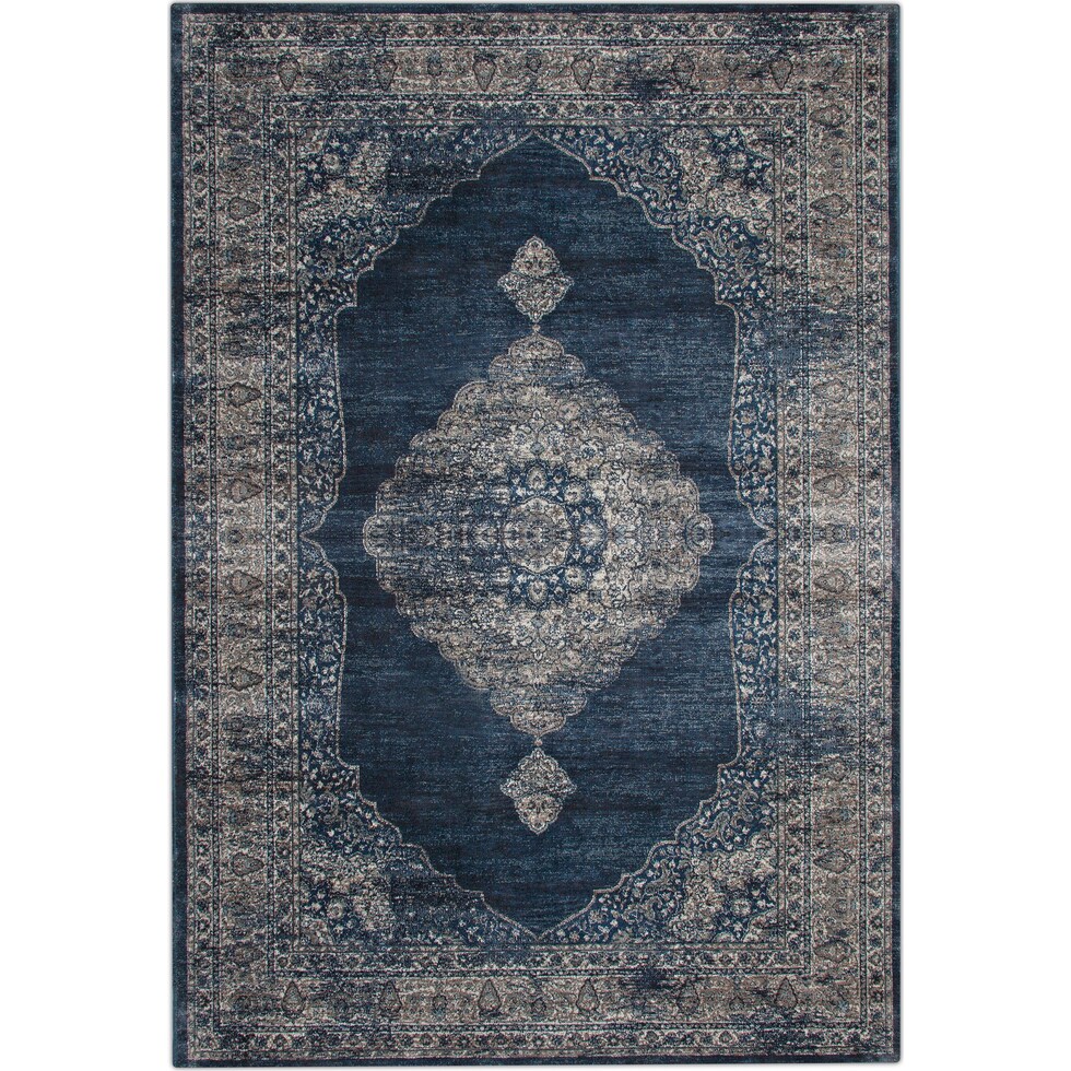 sonoma blue and gray area rug ' x '   