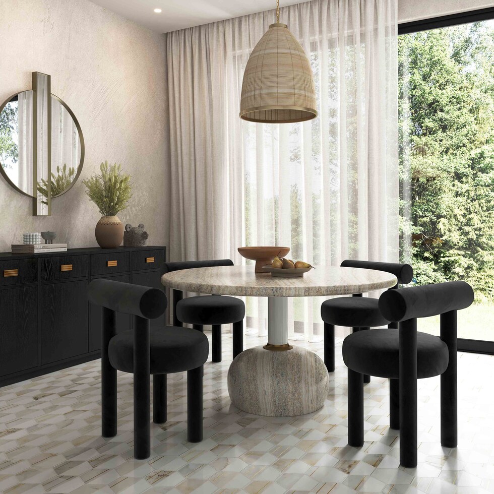 sonoran gray dining table   