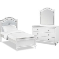sophia youth white  pc full bedroom   