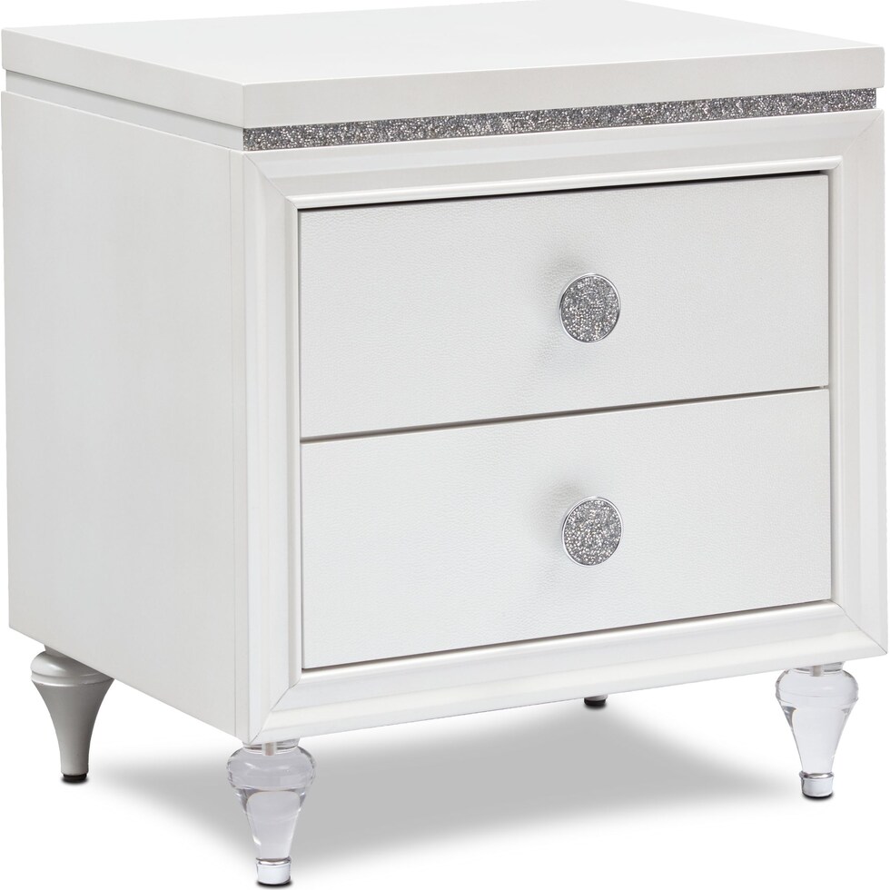 sophia youth white nightstand   