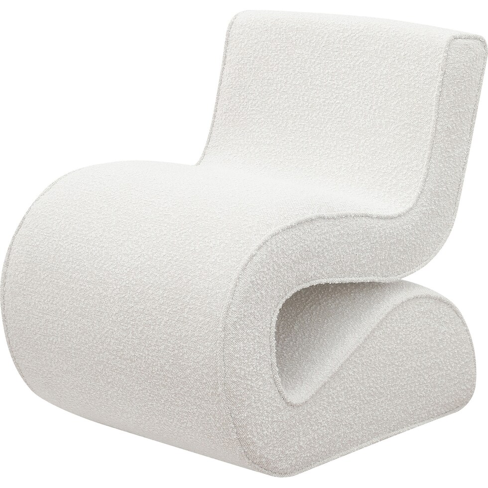 sophia white accent chair   