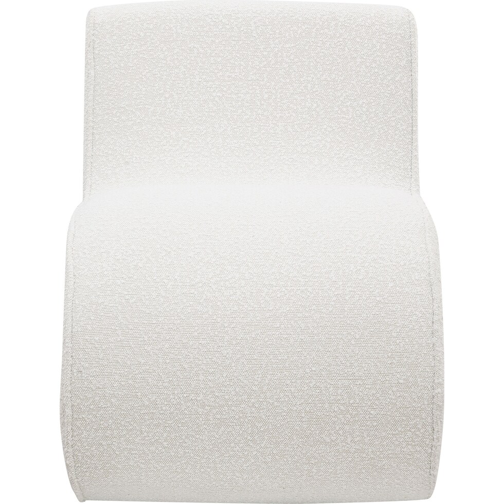 sophia white accent chair   