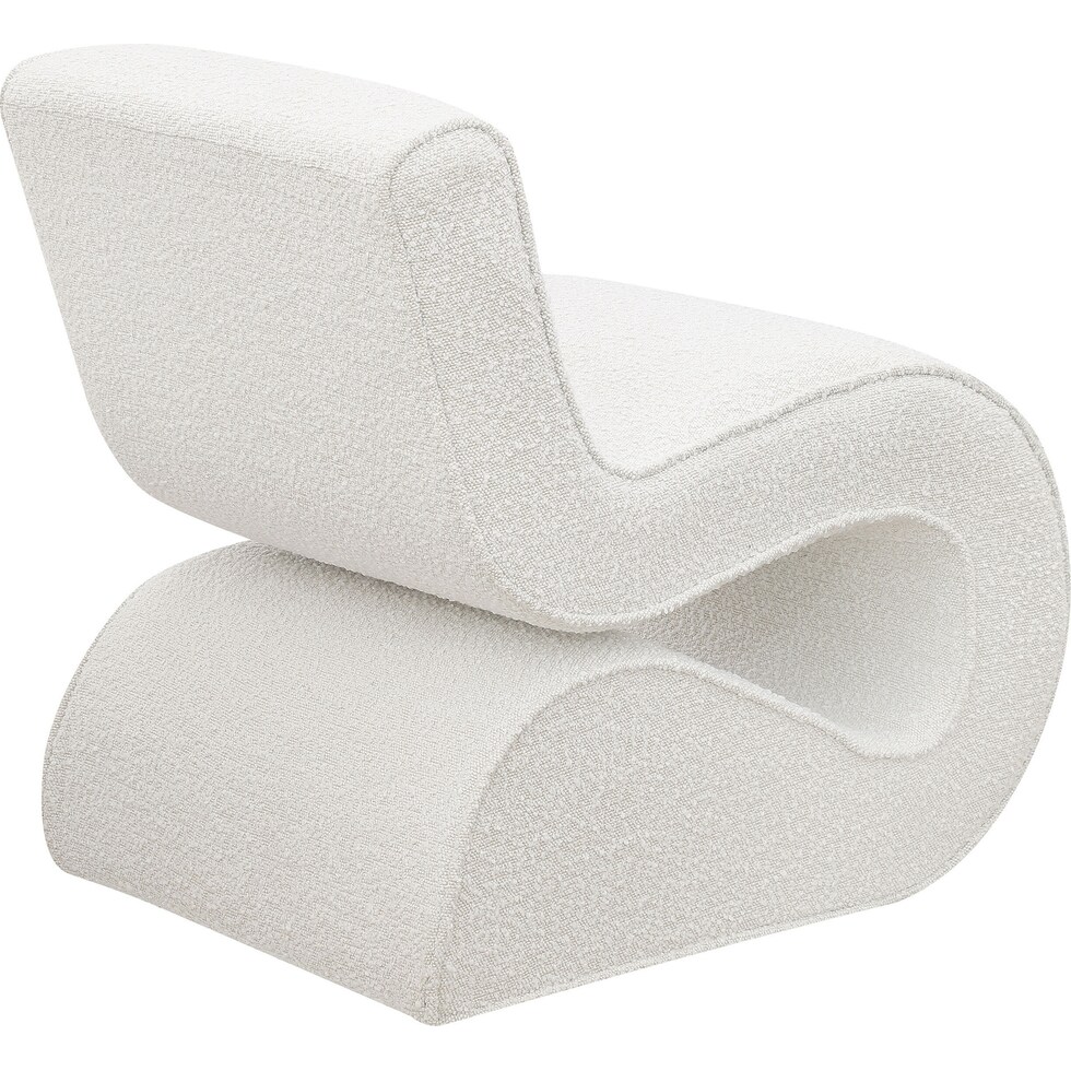 sophia white accent chair   