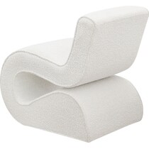 sophia white accent chair   