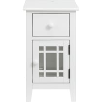 sophia white side table   