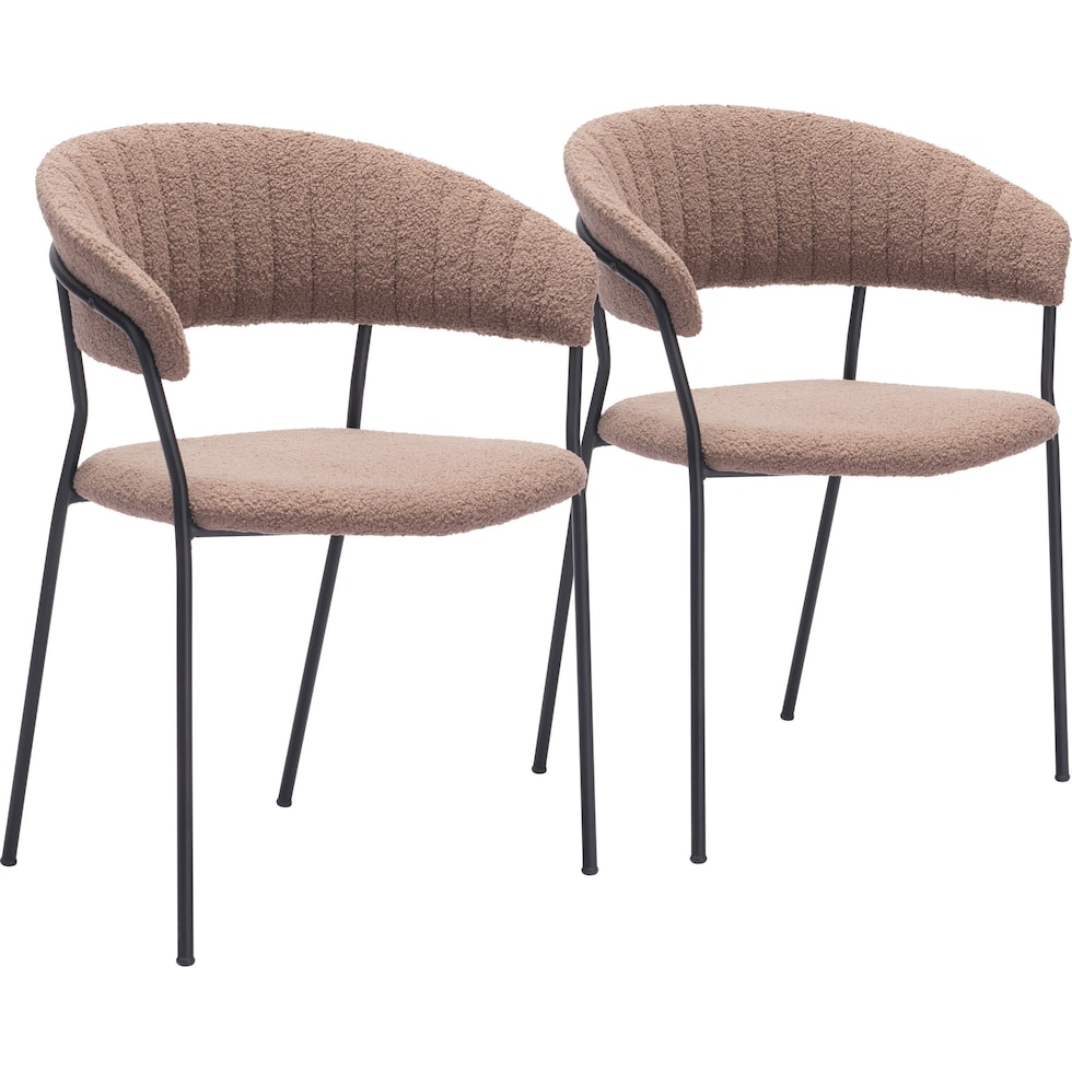 sora light brown dining chair   