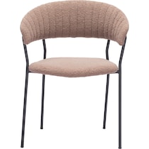 sora light brown dining chair   