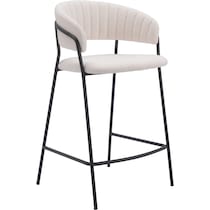 sora white counter height stool   