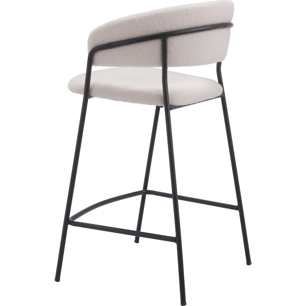 sora white counter height stool   