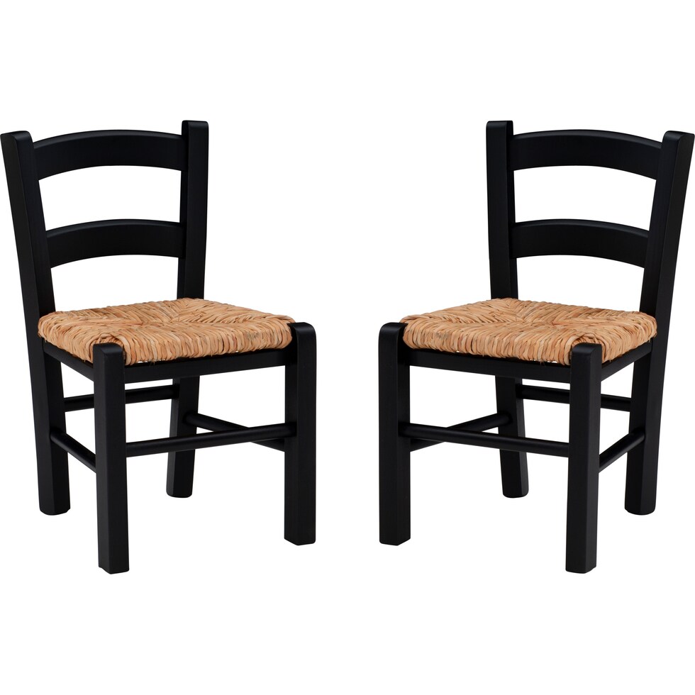soren black youth chair   