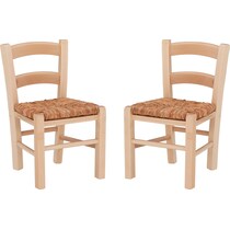 soren light brown youth chair   
