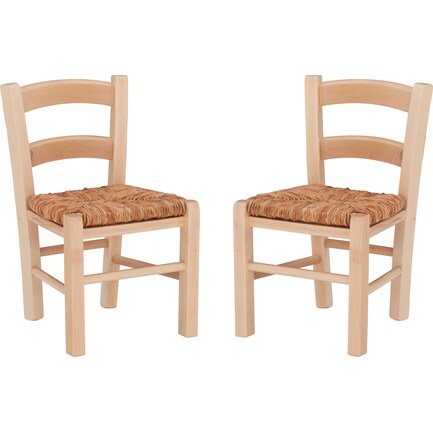 Soren Set of 2 Youth Dining Chair - Natural