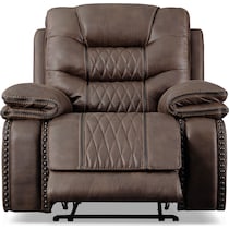 sorrento dark brown manual recliner   