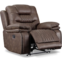 sorrento dark brown manual recliner   