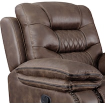 sorrento dark brown manual recliner   
