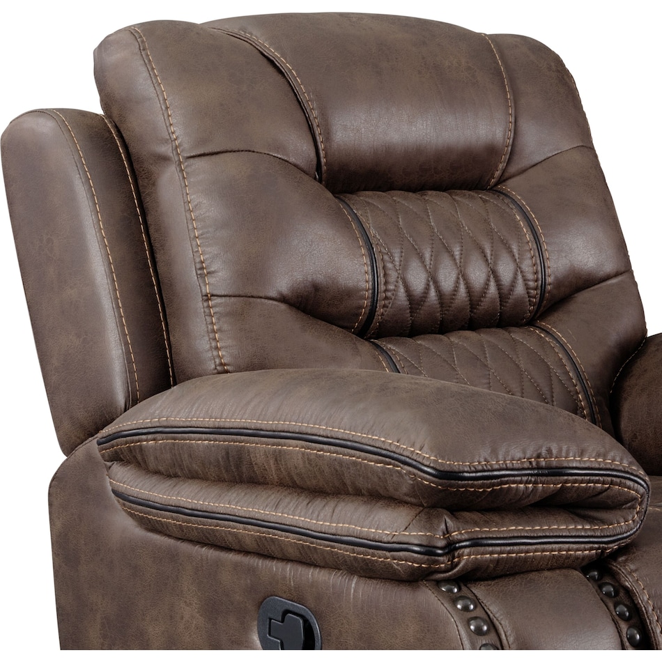 Sorrento Manual Recliner Brown American Signature Furniture