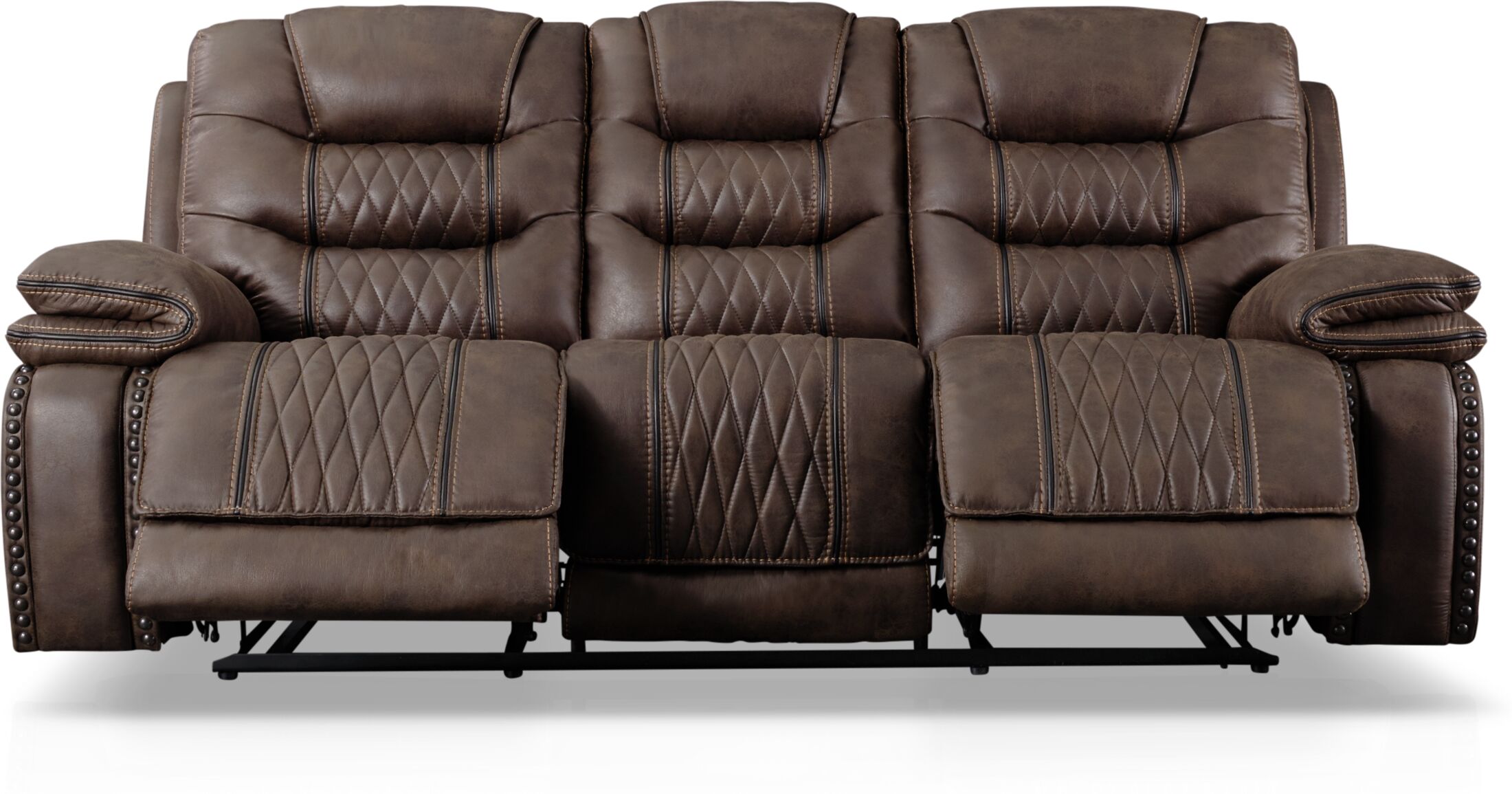 sorrento fabric recliner sofa