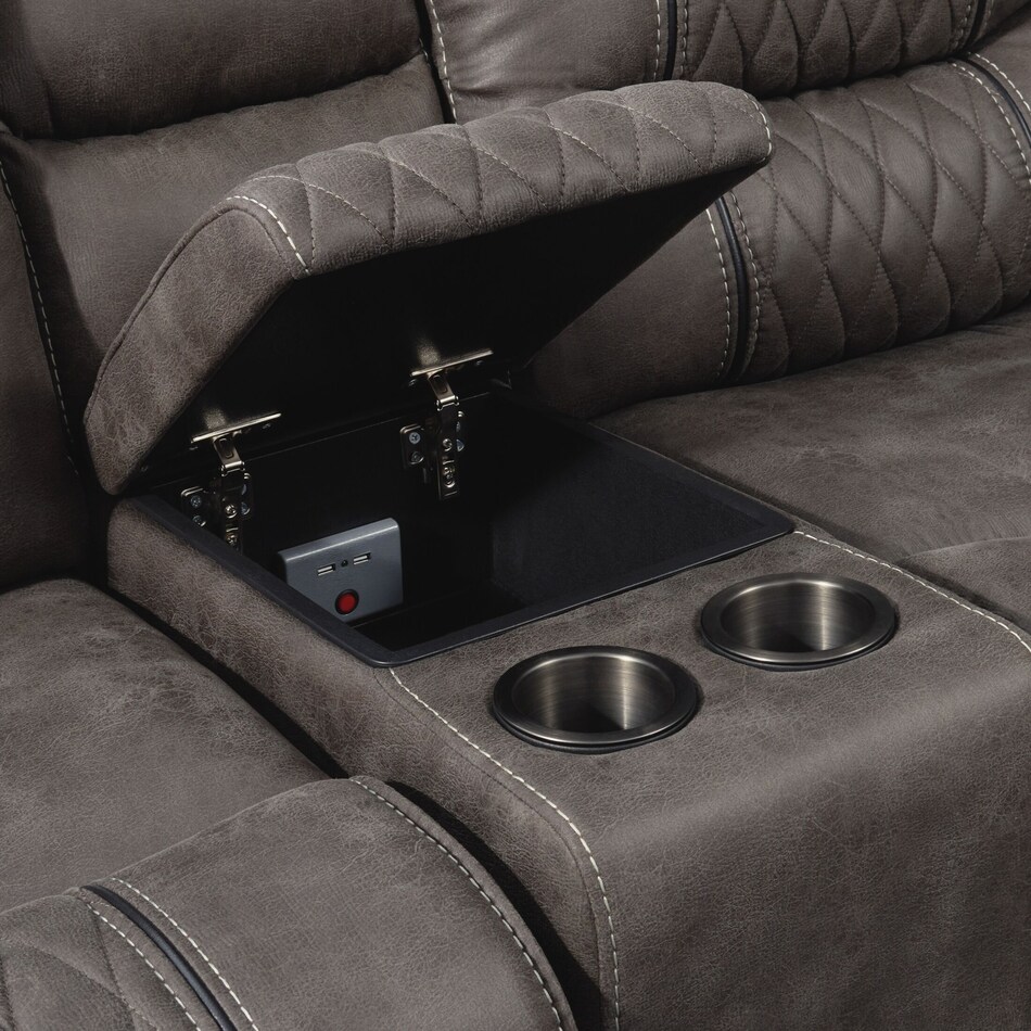 sorrento gray  pc manual reclining living room   