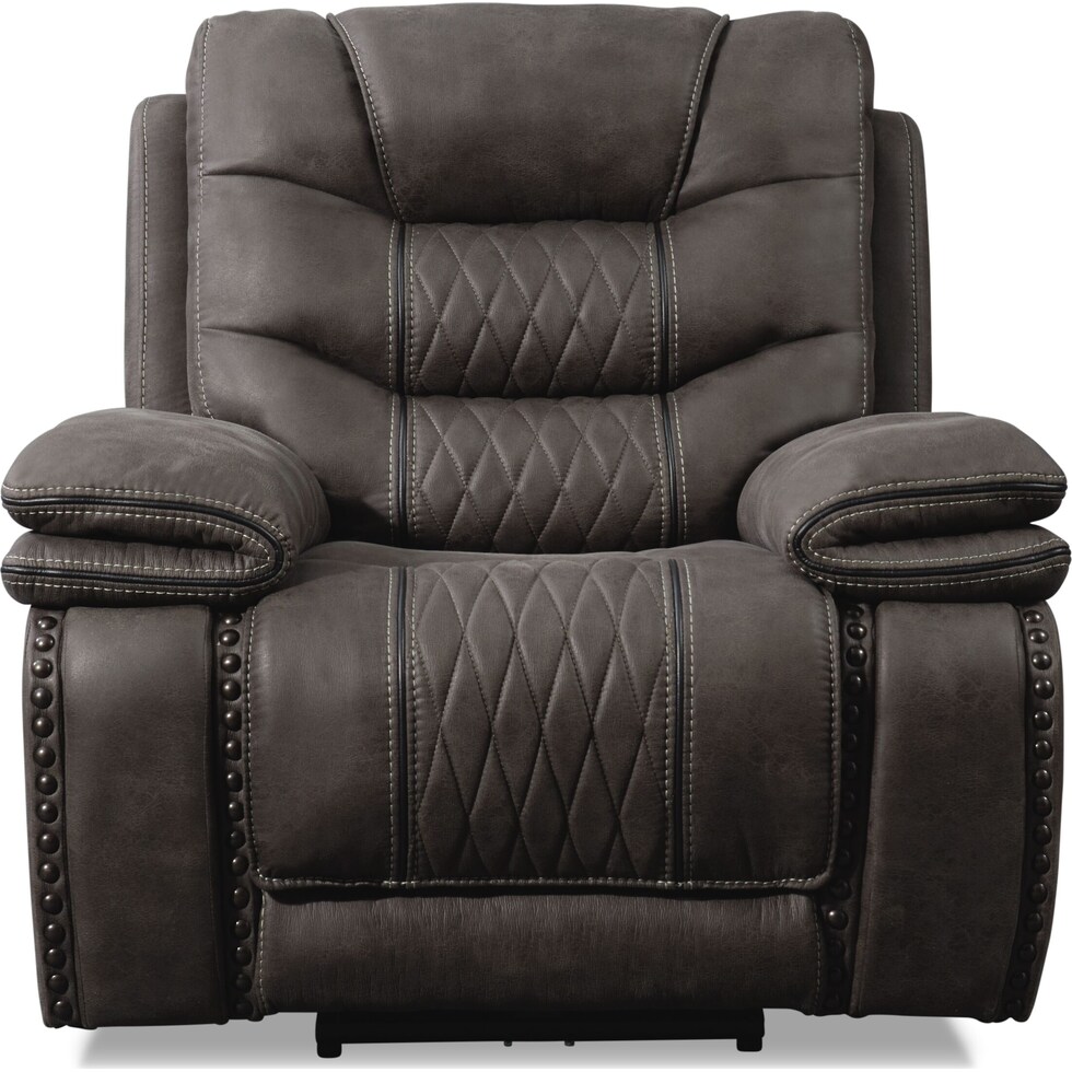 sorrento gray power recliner   