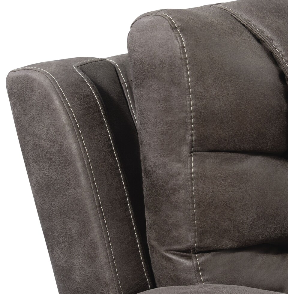 sorrento gray power recliner   