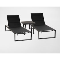 south hampton black  pc outdoor living   