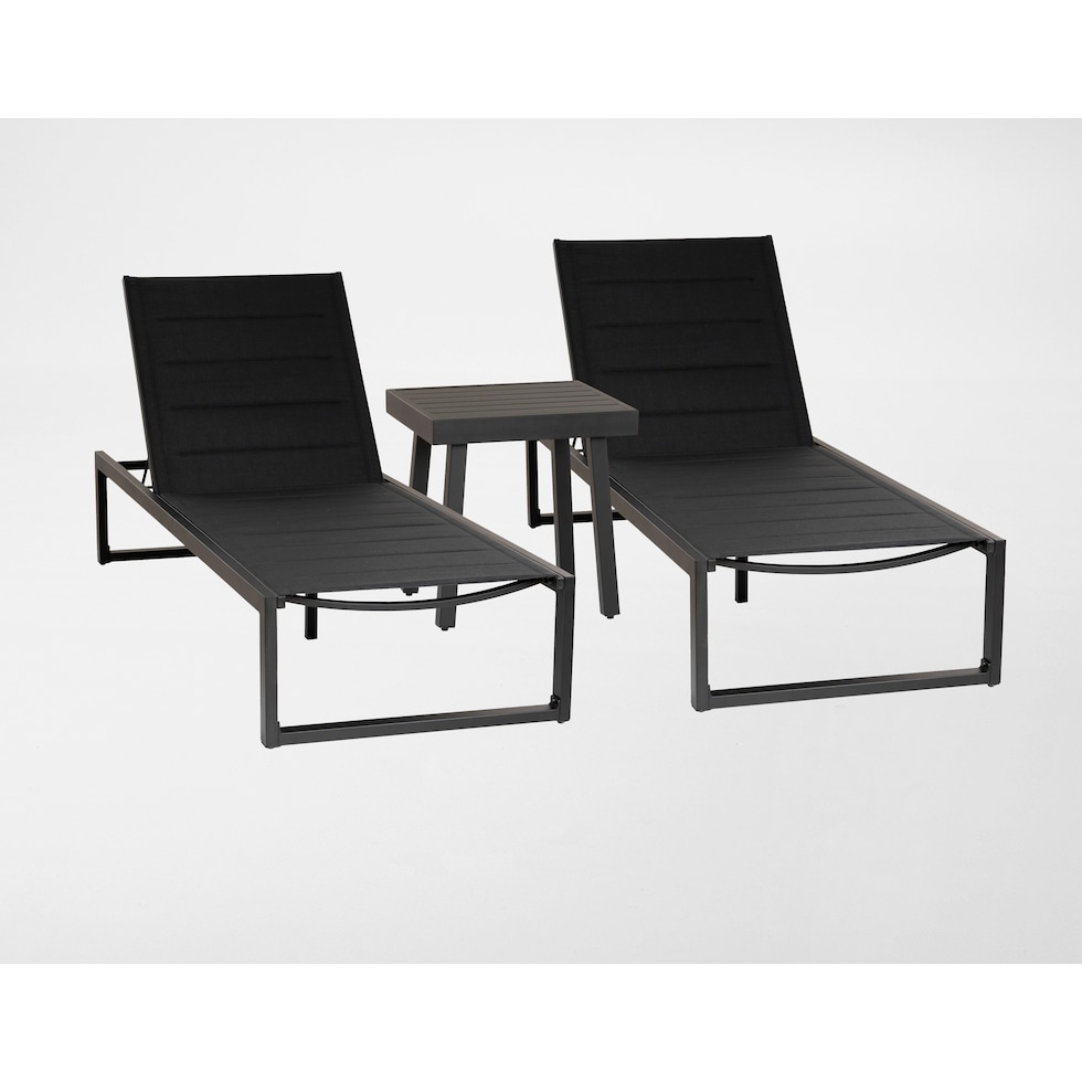 south hampton black  pc outdoor living   