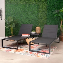 south hampton black  pc outdoor living   
