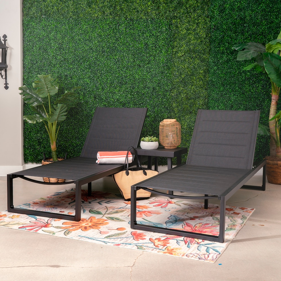 south hampton black  pc outdoor living   