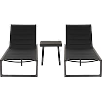 south hampton black  pc outdoor living   