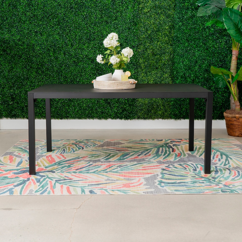 south hampton black  pc outdoor dining   