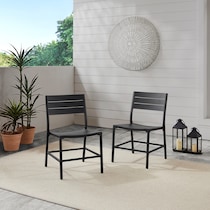 south hampton black  pc outdoor dining   