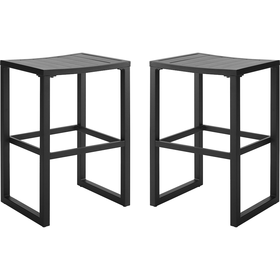 south hampton black outdoor bar stools   