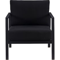 south hampton black outdoor chair   