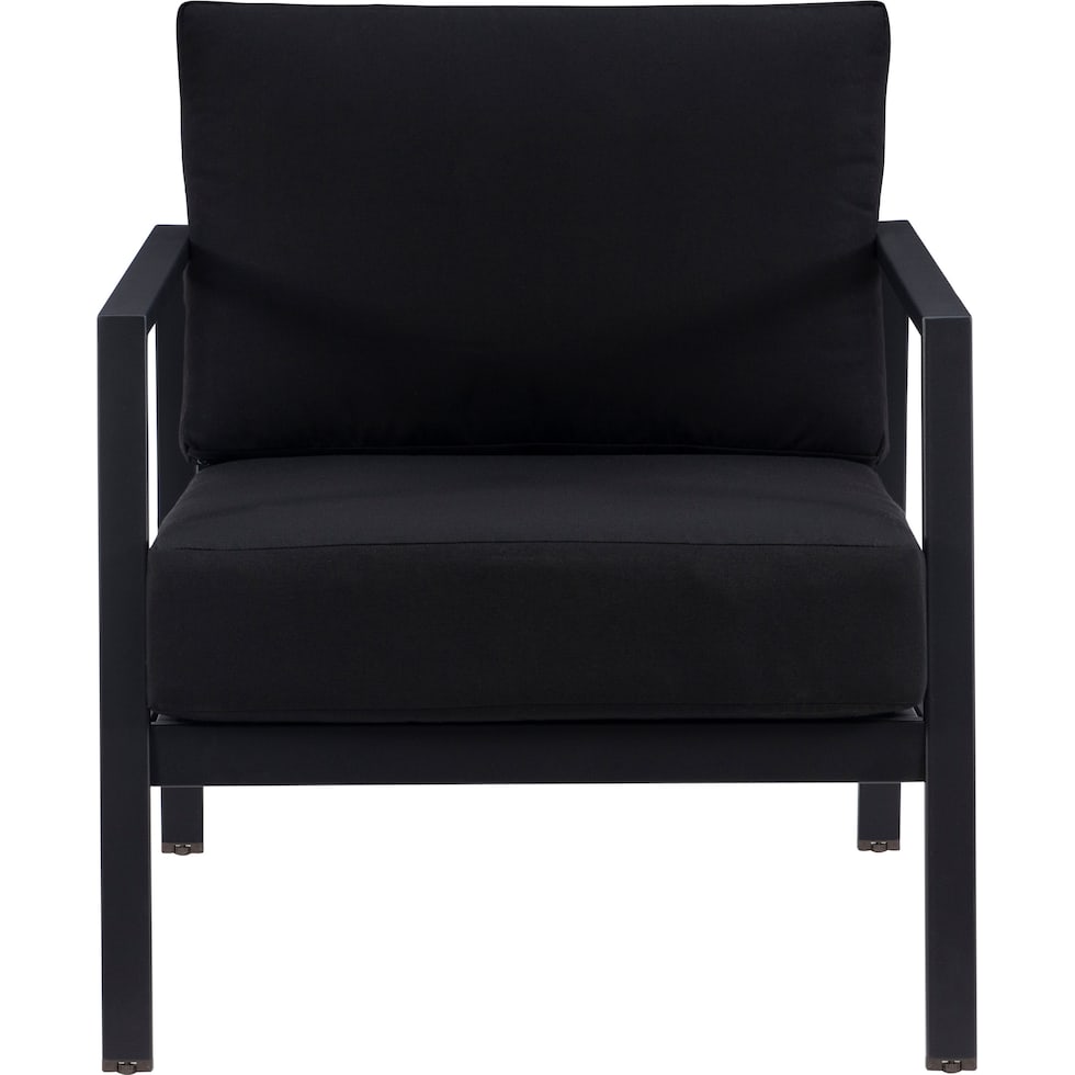 south hampton black outdoor chair   
