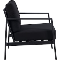 south hampton black outdoor chair   