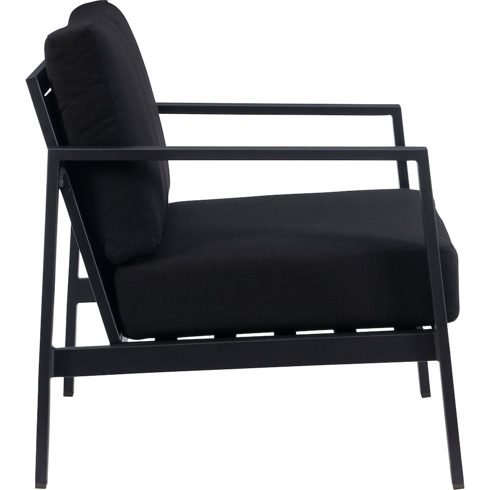 south hampton black outdoor chair   