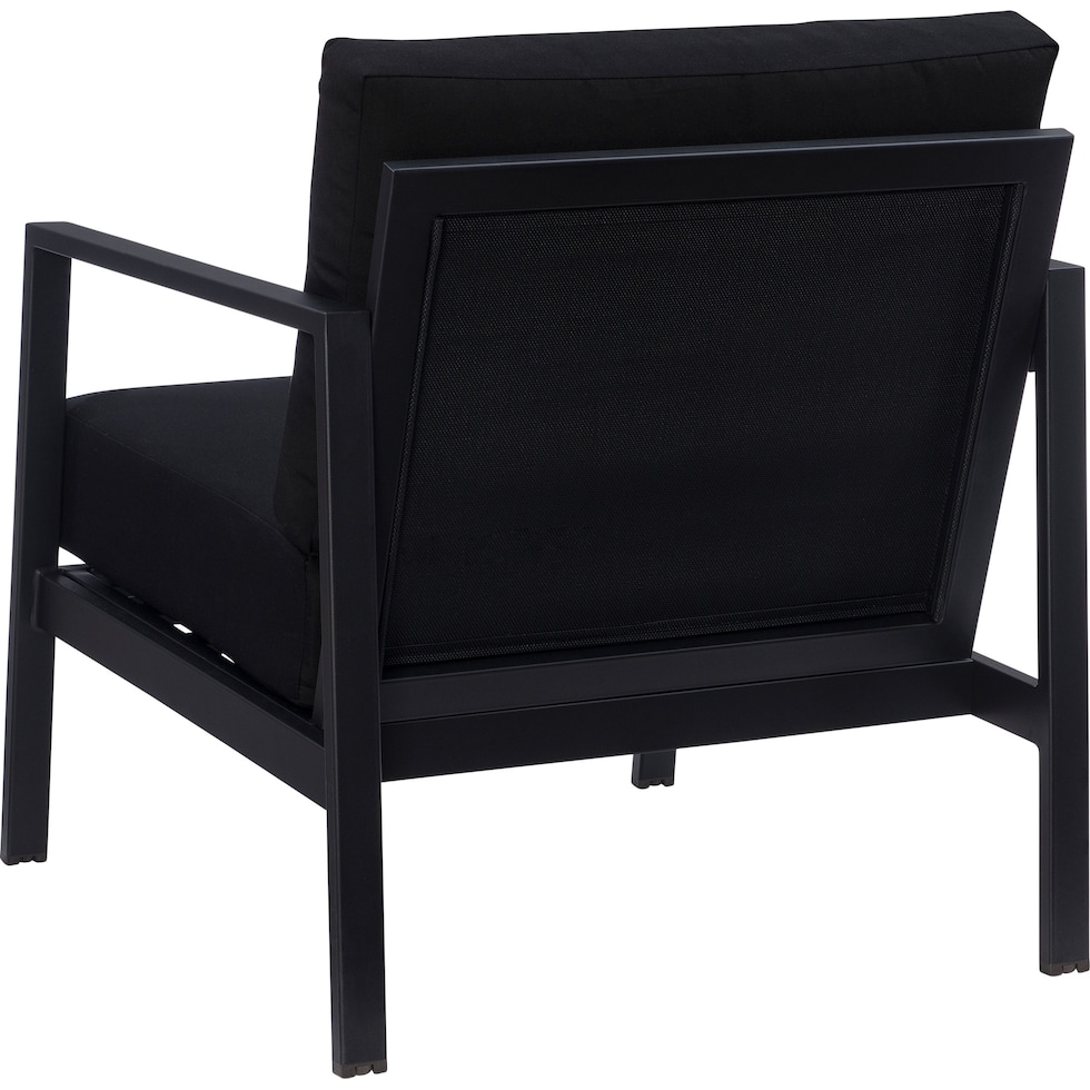 south hampton black outdoor chair   