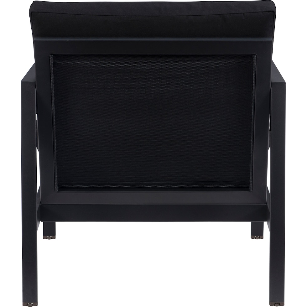 south hampton black outdoor chair   