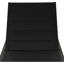 south hampton black outdoor chaise set   