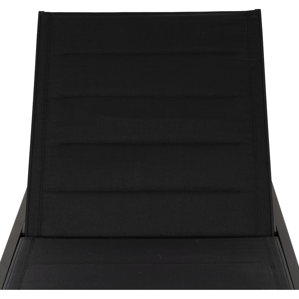 south hampton black outdoor chaise set   