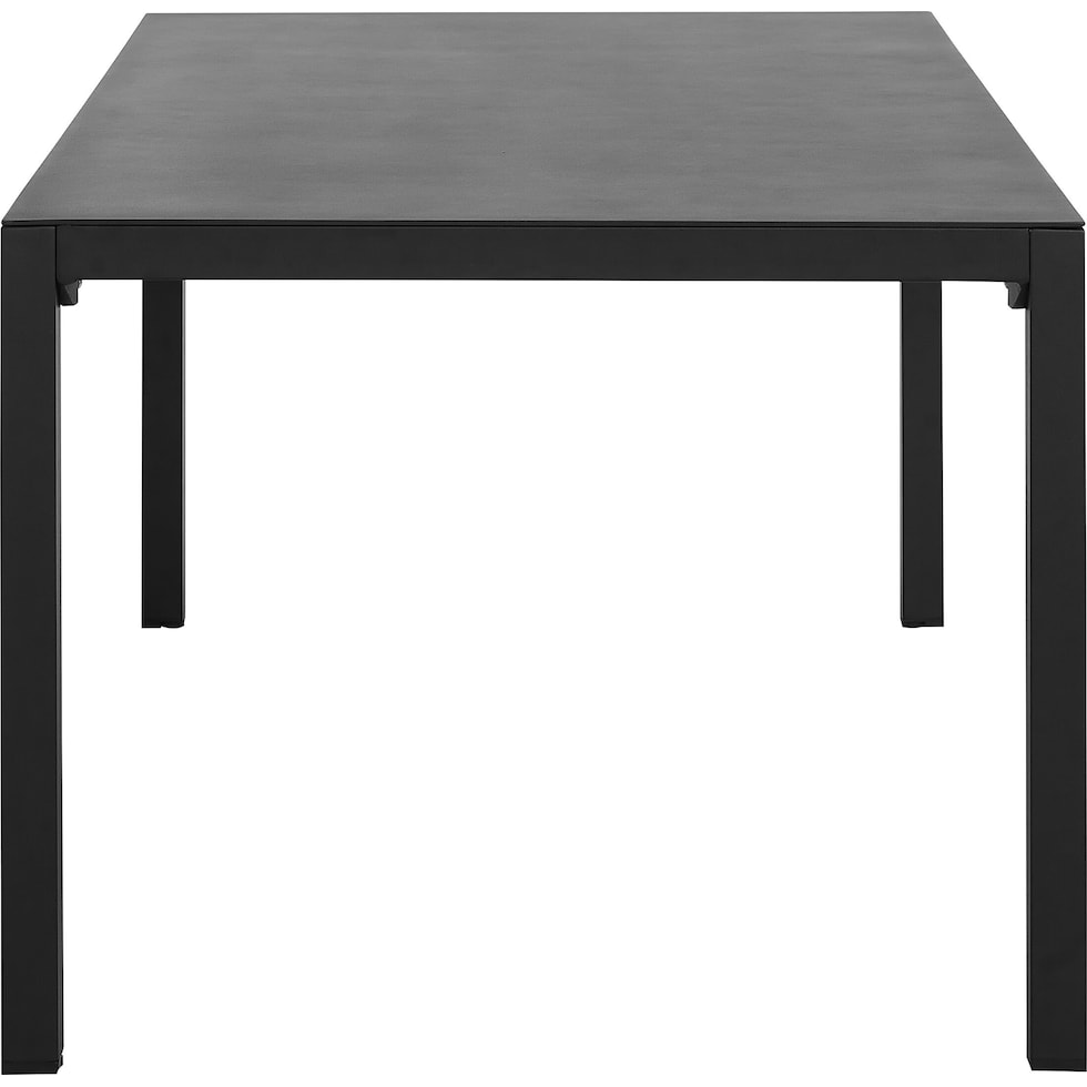 south hampton black outdoor dining table   