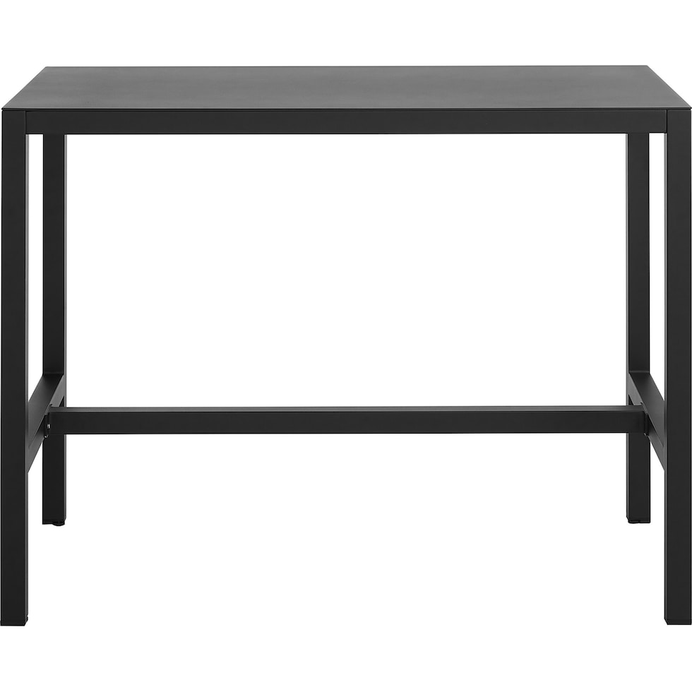 south hampton black outdoor dining table   